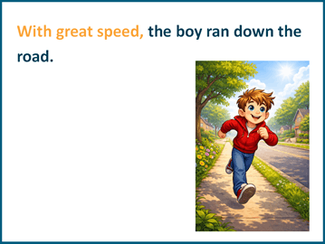 Fronted adverbials